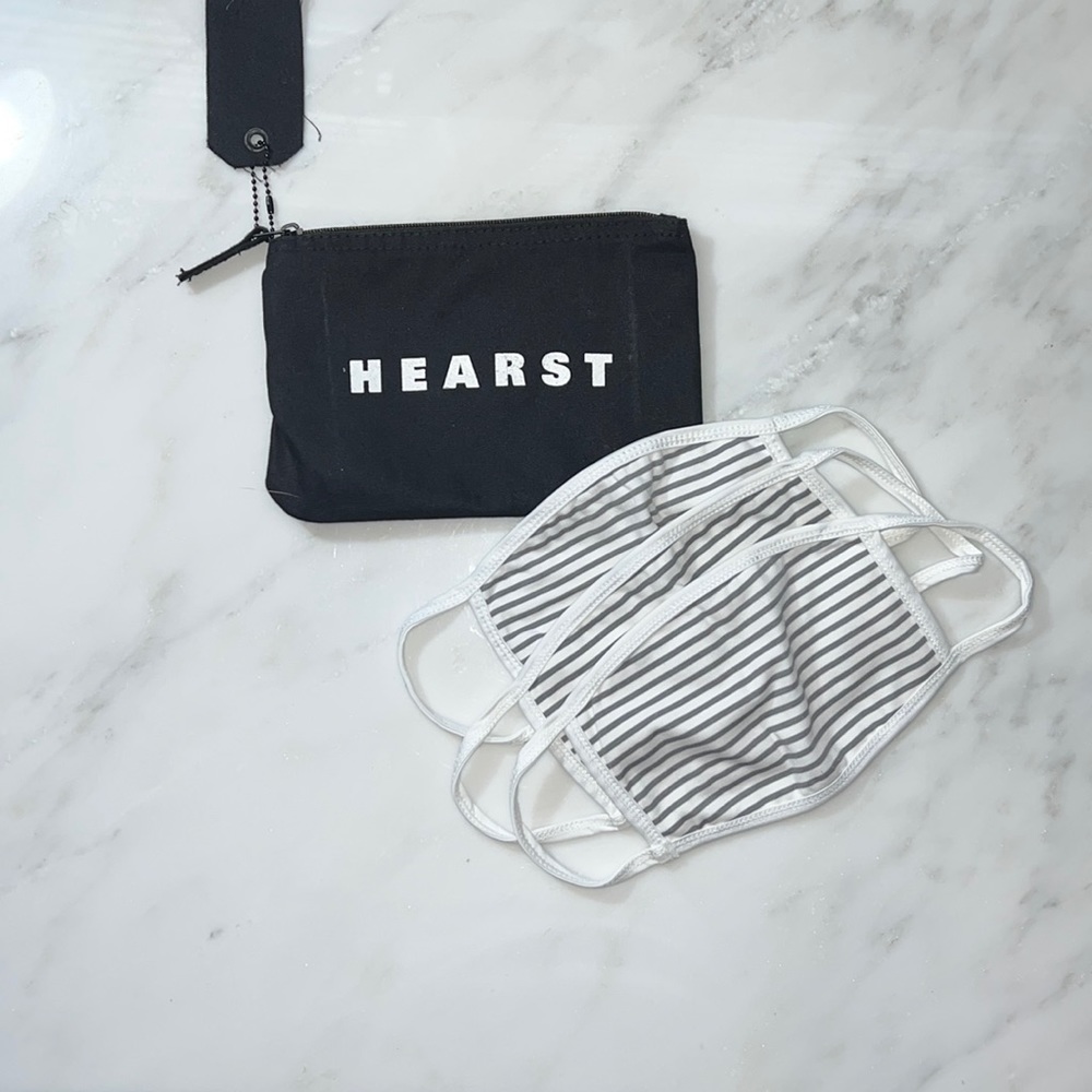 Hearst Gemline Makeup/Travel Bag with 3 New Masks